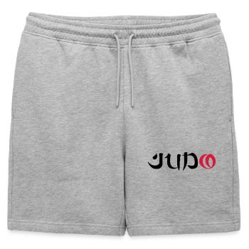 Judo - Short de survêtement homme premium - gris chiné - Devant - AI Model Male 178 light (178cm)
