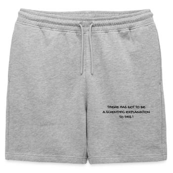Serie TV - Television - Quotes - Citation - Zitat - Mens' Premium Organic Sweatshorts - heather grey - Front - AI Model Male 178 light (178cm)
