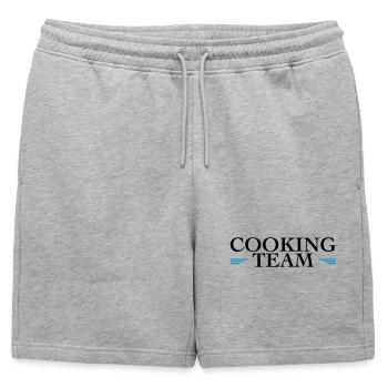 Équipe de cuisine - Short de survêtement homme premium - gris chiné - Devant - AI Model Male 178 light (178cm)