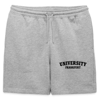 Université de Francfort - Short de survêtement homme premium - gris chiné - Devant - AI Model Male 178 light (178cm)