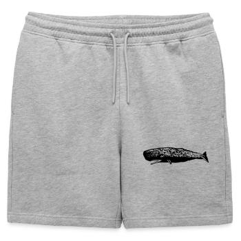 Cachalot - Short de survêtement homme premium - gris chiné - Devant - AI Model Male 178 light (178cm)