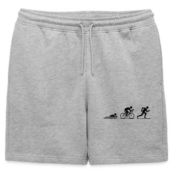 Triathlon - Short de survêtement homme premium - gris chiné - Devant - AI Model Male 178 light (178cm)