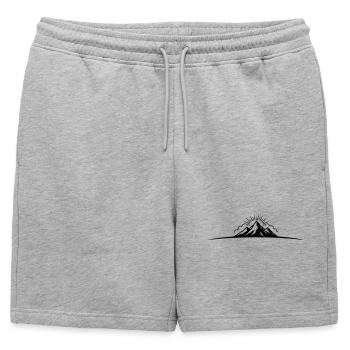 Montagnes Symboliques en plein air de Berge - Short de survêtement homme premium - gris chiné - Devant - AI Model Male 178 light (178cm)