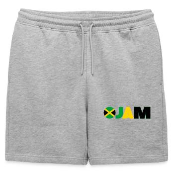 Jamaïque - Short de survêtement homme premium - gris chiné - Devant - AI Model Male 178 light (178cm)