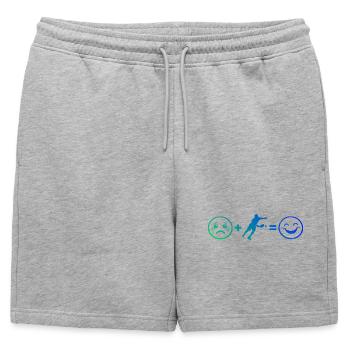 Idée d’entraîneur de pickleball pour les fans de pickleball - Short de survêtement homme premium - gris chiné - Devant - AI Model Male 178 light (178cm)