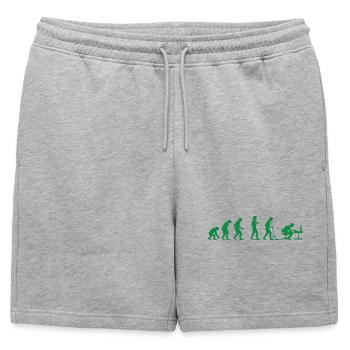 Programmeur Évolution Informaticien Développeur - Short de survêtement homme premium - gris chiné - Devant - AI Model Male 178 light (178cm)