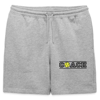 Tennis Coach - Short de survêtement homme premium - gris chiné - Devant - AI Model Male 178 light (178cm)
