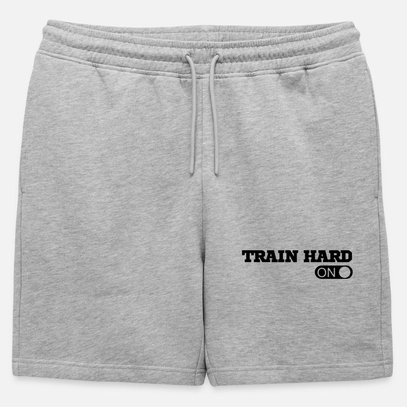 Workout - Männer Premium Organic Sweatshorts - Grau meliert