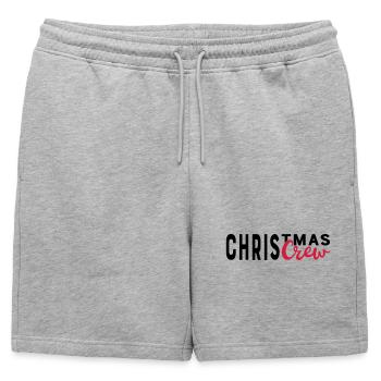Noël - Short de survêtement homme premium - gris chiné - Devant - AI Model Male 178 light (178cm)