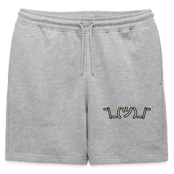 Tout de même - Short de survêtement homme premium - gris chiné - Devant - AI Model Male 178 light (178cm)