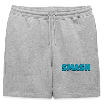 Briser - Short de survêtement homme premium - gris chiné - Devant - AI Model Male 178 light (178cm)
