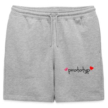 Hashtag prototype Inscription T-shirt - Short de survêtement homme premium - gris chiné - Devant - AI Model Male 178 light (178cm)