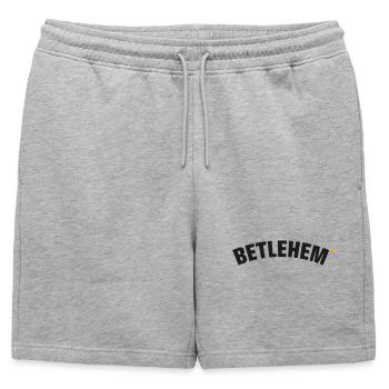 Betlehem - Short de survêtement homme premium - gris chiné - Devant - AI Model Male 178 light (178cm)