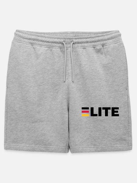 Deutschland Elite - Männer Premium Organic Sweatshorts - Grau meliert