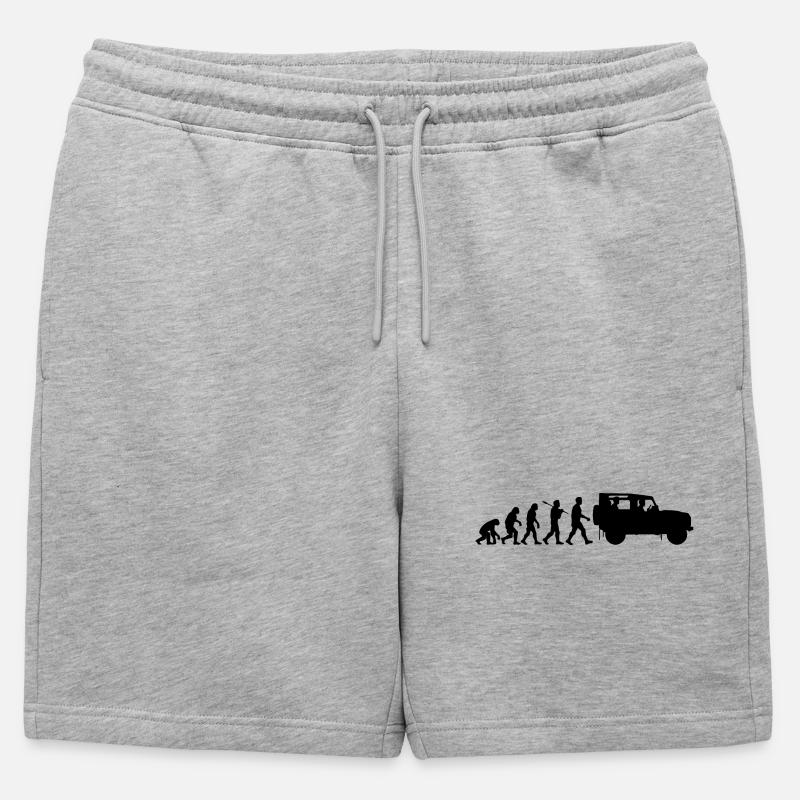 Defender 90 Evolution - Mens' Premium Organic Sweatshorts - heather grey
