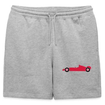 voiture - Short de survêtement homme premium - gris chiné - Devant - AI Model Male 178 light (178cm)