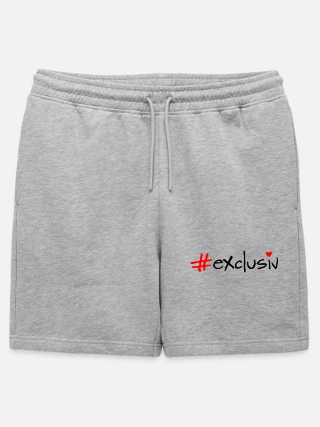 exclusively - Mens' Premium Organic Sweatshorts - heather grey
