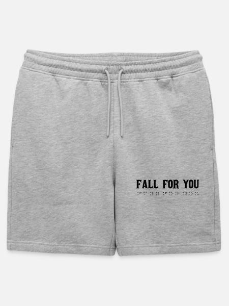 Nature Design Fawn Glow - Mens' Premium Organic Sweatshorts - heather grey