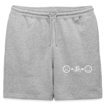 Idée cadeau pour un vélo de route avec vélo de route - Short de survêtement homme premium - gris chiné - Devant - AI Model Male 178 light (178cm)