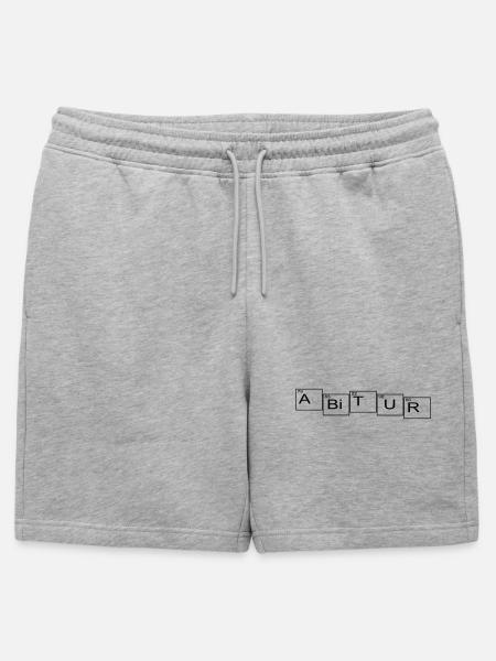 Abitur - Männer Premium Organic Sweatshorts - Grau meliert