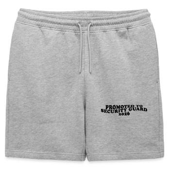 Promu agent de sécurité 2026 – Wachschutz Humor - Short de survêtement homme premium - gris chiné - Devant - AI Model Male 178 light (178cm)