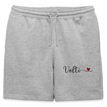 Volti - Short de survêtement homme premium - gris chiné - Devant - AI Model Male 178 light (178cm)
