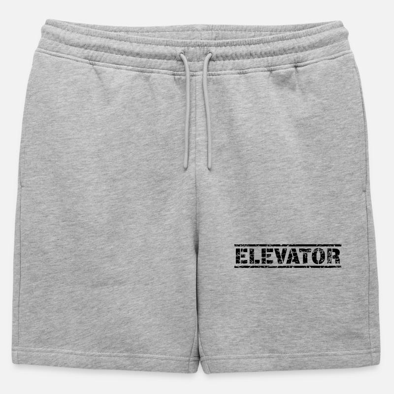 Elevator - Männer Premium Organic Sweatshorts - Grau meliert