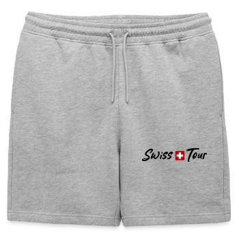 Swiss Tour Switzerland Holidays - Mens' Premium Organic Sweatshorts - heather grey - Front - AI Model Male 178 light (178cm)