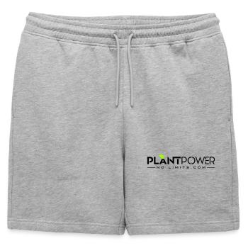 Énergie de centrale - Sans limites - Short de survêtement homme premium - gris chiné - Devant - AI Model Male 178 light (178cm)