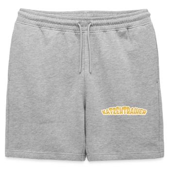 Job Dresseur de chats - Short de survêtement homme premium - gris chiné - Devant - AI Model Male 178 light (178cm)
