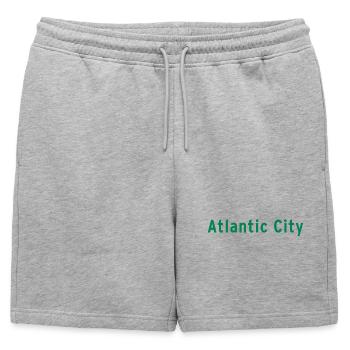 Ville d’Atlantique - Short de survêtement homme premium - gris chiné - Devant - AI Model Male 178 light (178cm)
