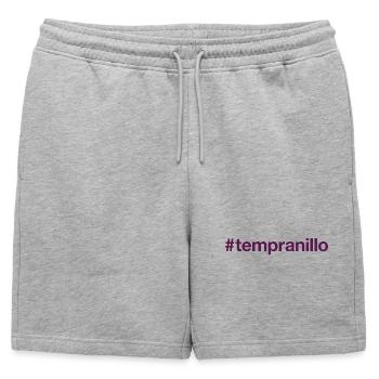 TEMPRANILLO Hashtag - Short de survêtement homme premium - gris chiné - Devant - AI Model Male 178 light (178cm)