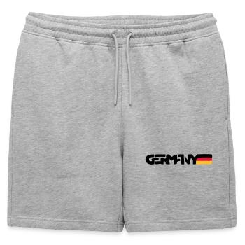 Allemagne - Short de survêtement homme premium - gris chiné - Devant - AI Model Male 178 light (178cm)