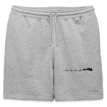 En attente de téléchargement du design - Short de survêtement homme premium - gris chiné - Devant - AI Model Male 178 light (178cm)