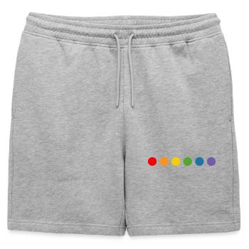 boules arc-en-ciel LGBT lgbtqi queer lgbt csd tshirt - Short de survêtement homme premium - gris chiné - Devant - AI Model Male 178 light (178cm)
