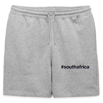 AFRIQUE DU SUD Hashtag Südafrika - Short de survêtement homme premium - gris chiné - Devant - AI Model Male 178 light (178cm)