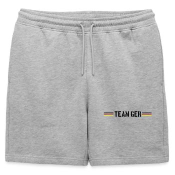 Équipe Allemagne Drapeau - Short de survêtement homme premium - gris chiné - Devant - AI Model Male 178 light (178cm)