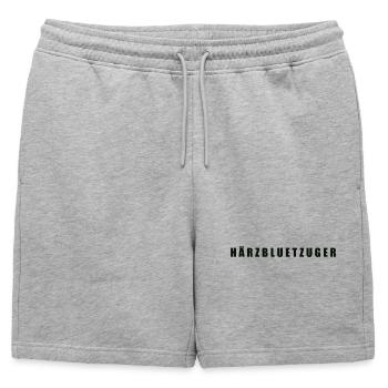 Härzbluetzug Canton of Zug, Switzerland - Mens' Premium Organic Sweatshorts - heather grey - Front - AI Model Male 178 light (178cm)