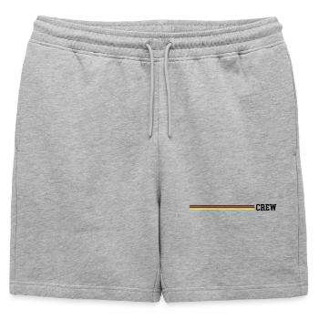 Équipage Pavillon allemand - Short de survêtement homme premium - gris chiné - Devant - AI Model Male 178 light (178cm)