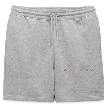 🌈❤️Arc-en-ciel arc-en-ciel🏳️ 🌈 - Short de survêtement homme premium - gris chiné - Devant - AI Model Male 178 light (178cm)