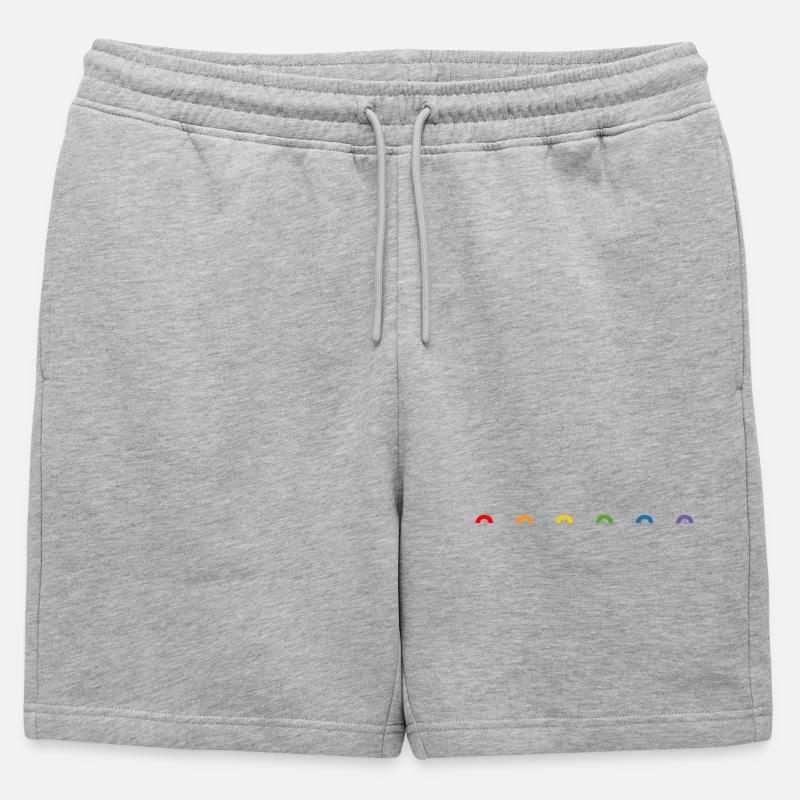 🌈❤️Rainbow rainbow🏳️ 🌈 - Mens' Premium Organic Sweatshorts - heather grey