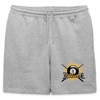 Une boule de billard - Short de survêtement homme premium - gris chiné - Devant - AI Model Male 178 light (178cm)