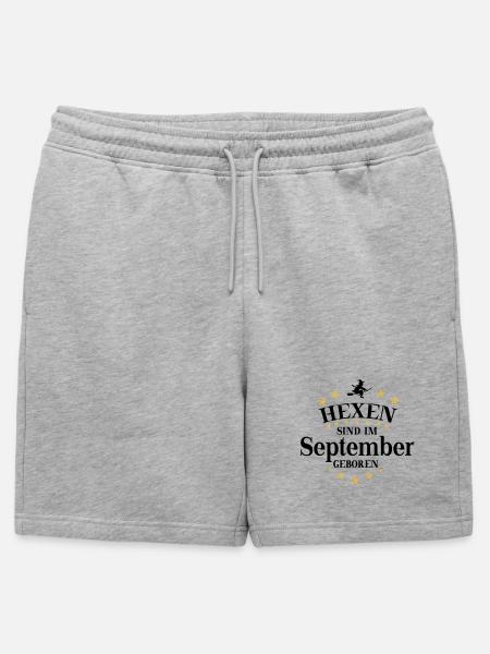 Witches September - Mens' Premium Organic Sweatshorts - heather grey