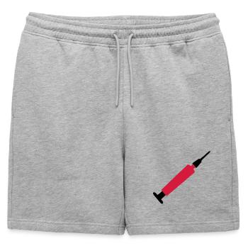 seringue - Short de survêtement homme premium - gris chiné - Devant - AI Model Male 178 light (178cm)