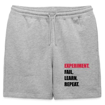 science - Short de survêtement homme premium - gris chiné - Devant - AI Model Male 178 light (178cm)