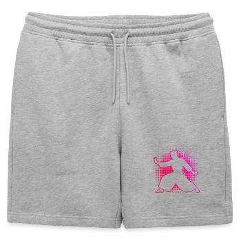 Cadeau d’autodéfense pour l’étudiant en Aïkido - Short de survêtement homme premium - gris chiné - Devant - AI Model Male 178 light (178cm)