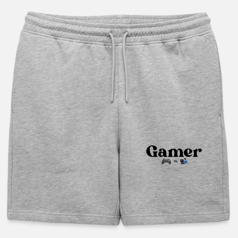 Controller VS PC - Männer Premium Organic Sweatshorts - Grau meliert