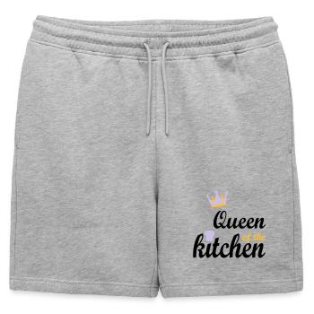cuisine - Short de survêtement homme premium - gris chiné - Devant - AI Model Male 178 light (178cm)