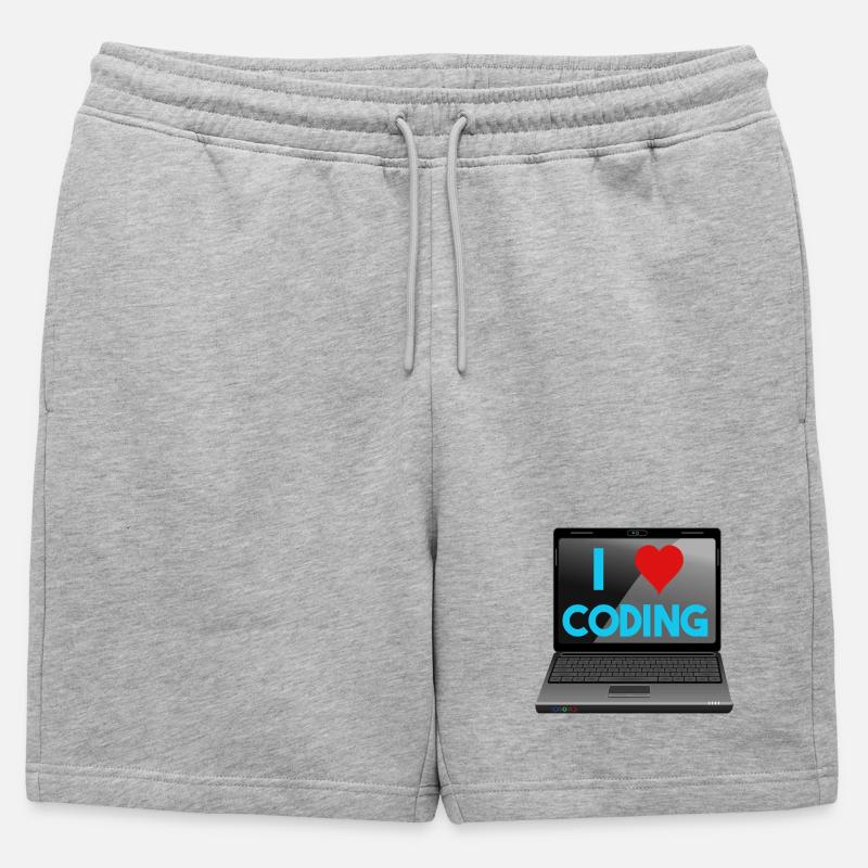 Programming, Programmer, Computer Scientist - Mens' Premium Organic Sweatshorts - heather grey