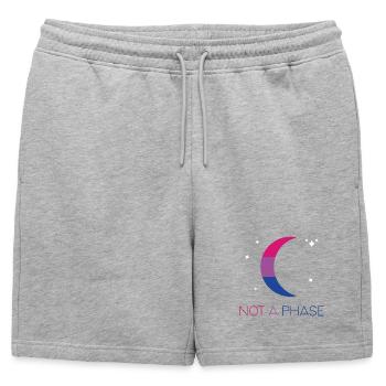 Mois de la fierté LGBTQ - Pas une phase - Bisexuel - Short de survêtement homme premium - gris chiné - Devant - AI Model Male 178 light (178cm)